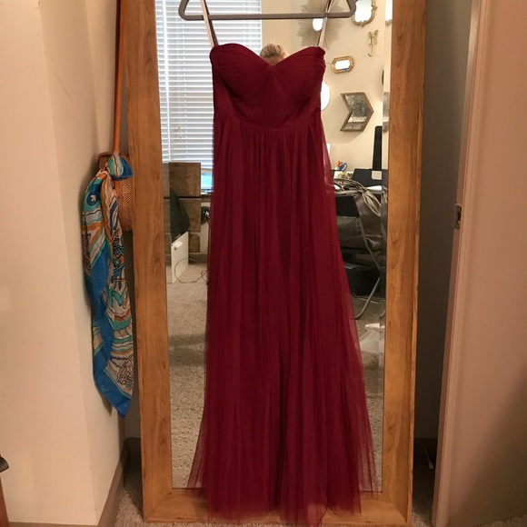 Jenny Yoo Annabelle Gown in Black Cherry - Picture 6 of 8